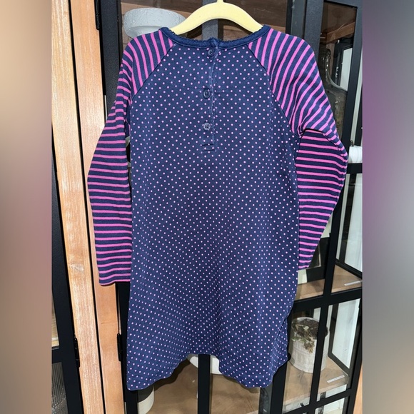 Jojo Maman bebe dress llama appliqué embroidered navy long sleeve toddler girl - Picture 5 of 6